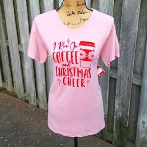 NEW Coffee & Christmas Cheer Holiday Graphic Tee
